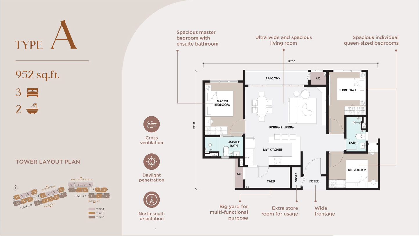 Curvo Residence Layout Plan